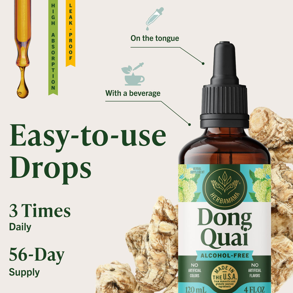 Dropper dispenses into glass for quick daily dosing.