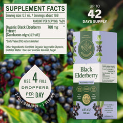 Herbamama Black Elderberry Drops in water shows easy daily use and mixability.