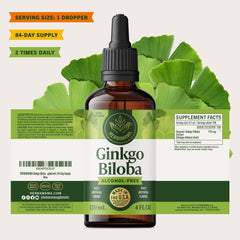 HERBAMAMA Ginkgo Biloba tincture ready for morning routine with coffee or tea