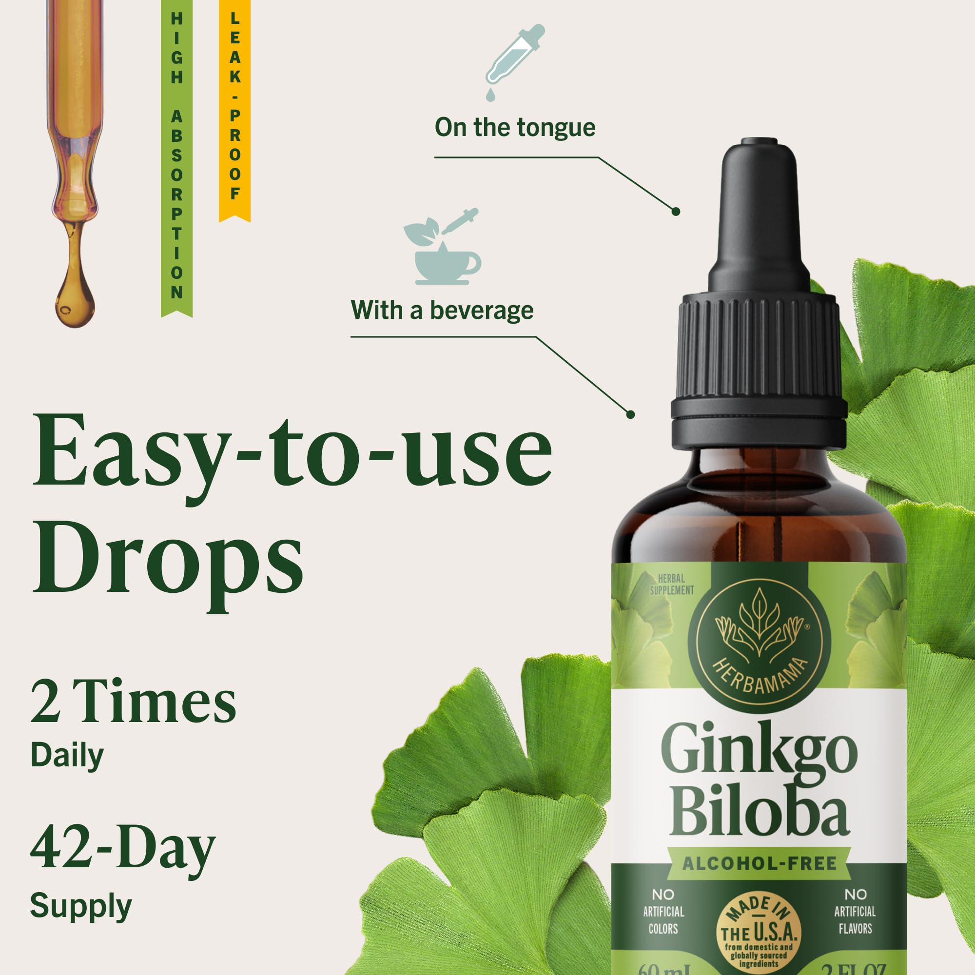 HERBAMAMA glycerin-base tincture offers smooth taste