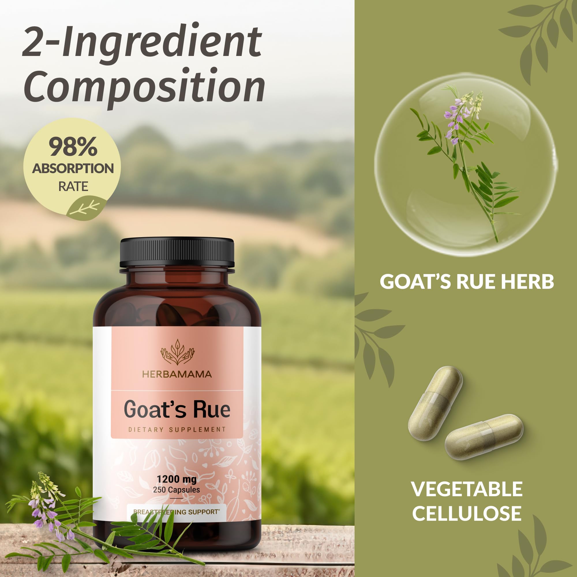 HERBAMAMA on-the-go pack for convenient daily lactation support.