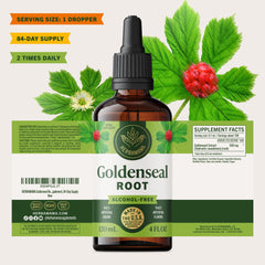 Herbamama Goldenseal tincture under tongue use, quick application.