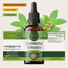 HERBAMAMA Gymnema Drops packaging is compact and travel-friendly.