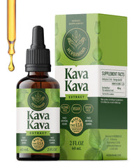 HERBAMAMA Kava Kava Drops bottle close-up signaling vegan calm support.