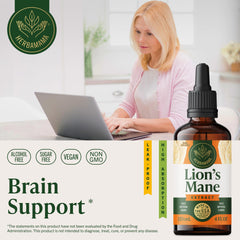 HERBAMAMA Lions Mane dropper image for quick, easy dosing