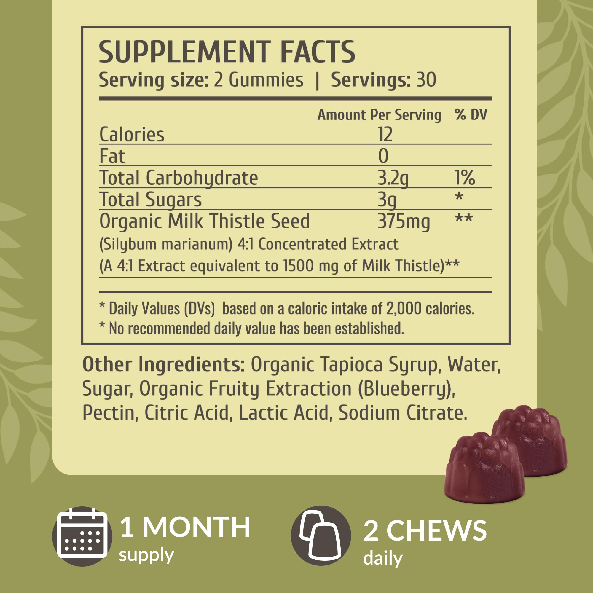 Close-up of HERBAMAMA gummies reveals soft, easy-to-chew texture for daily wellness.