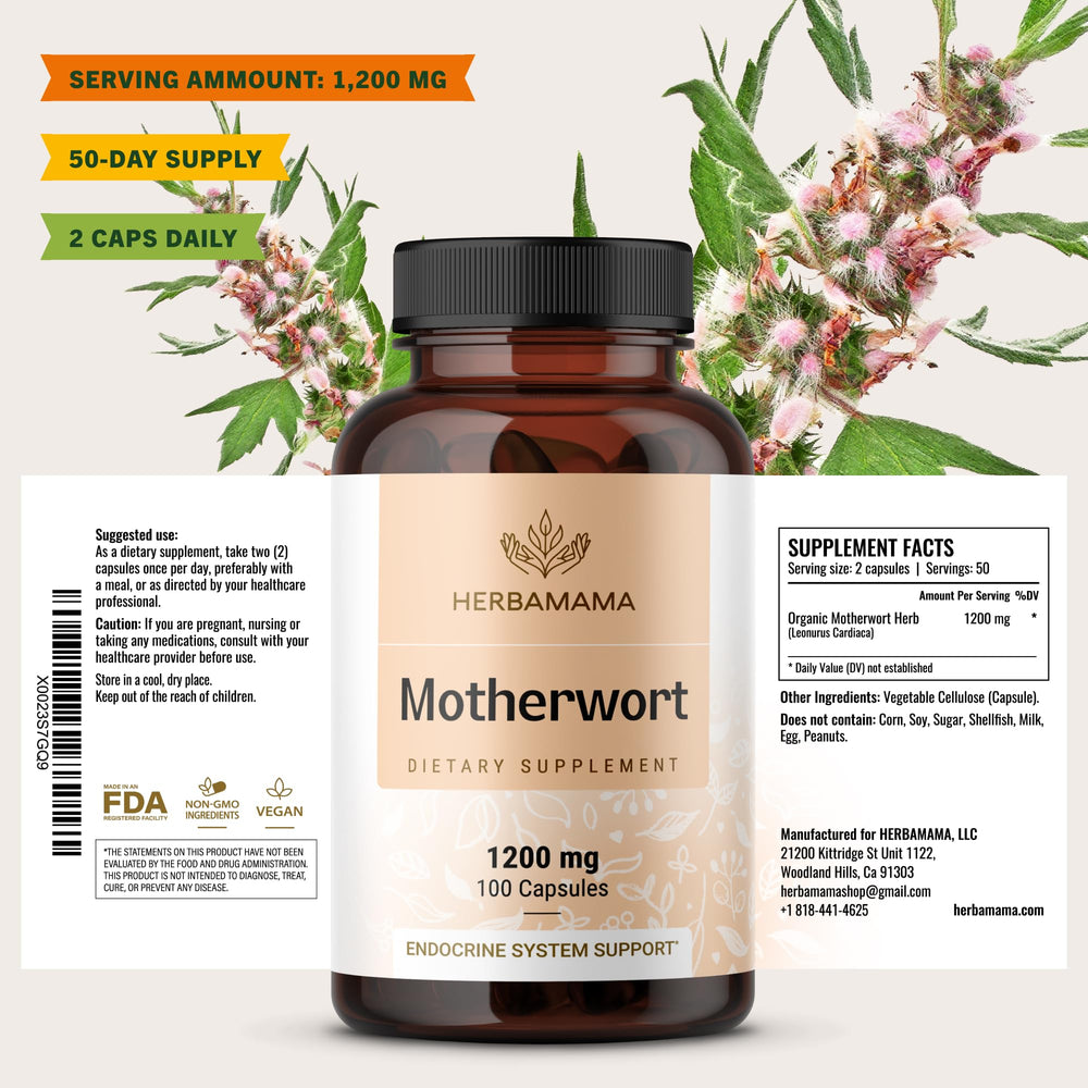 Hero shot of calm mood after taking HERBAMAMA capsules