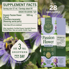 Drops on the tongue by HERBAMAMA Passionflower tincture for convenient relaxation