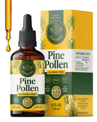 HERBAMAMA Pine Pollen tincture bottle for daily immune support and convenient usage
