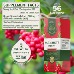 Drops under the tongue from HERBAMAMA Schisandra for quick calming support.