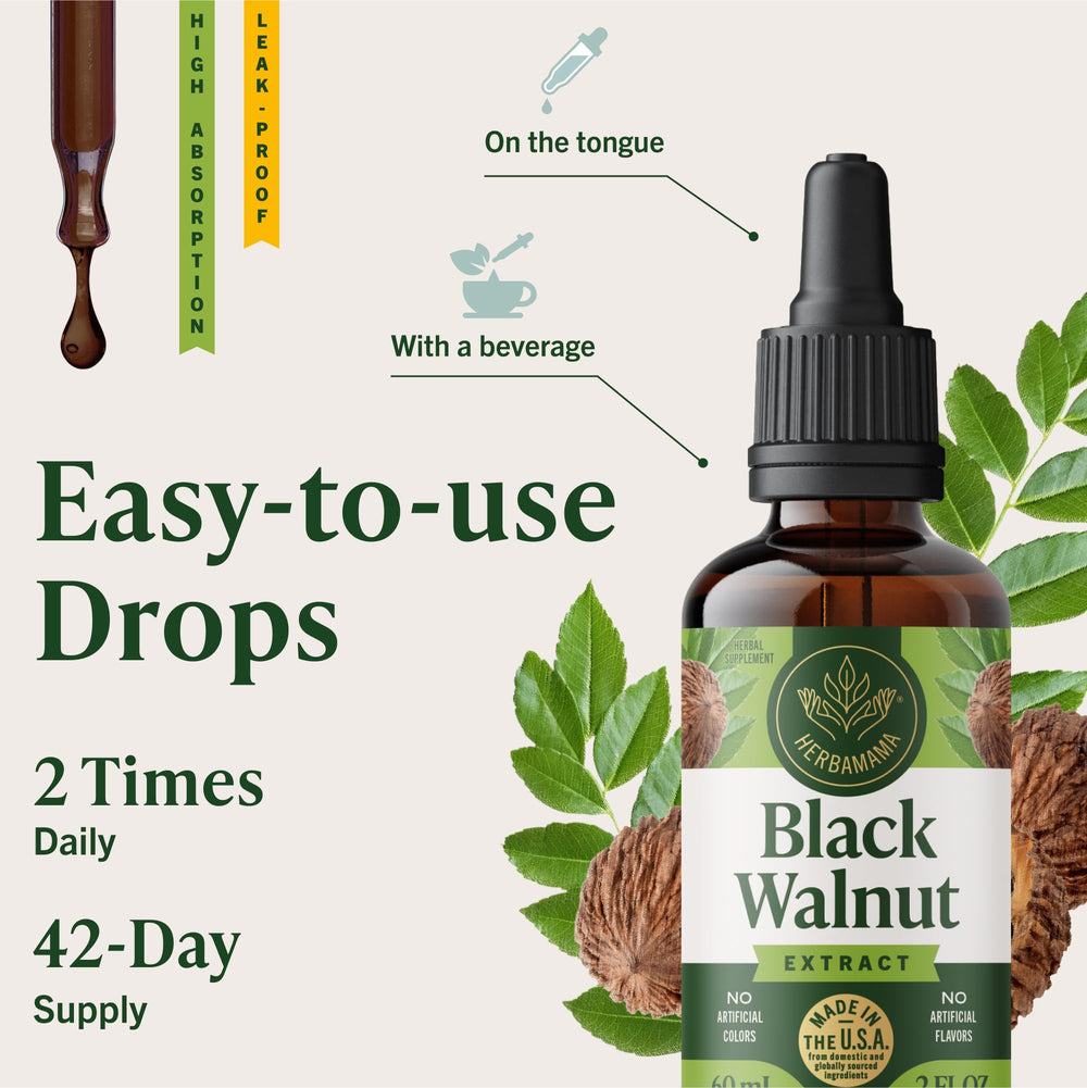 HERBAMAMA drops used under the tongue for fast delivery.
