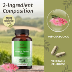 HERBAMAMA Vegetable cellulose capsule close-up for easy swallowing.