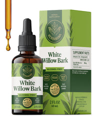 HERBAMAMA White Willow Bark Tincture bottle for everyday wellness.