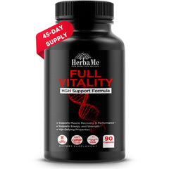 HerbaMe HGH bottle for daily vitality and focus