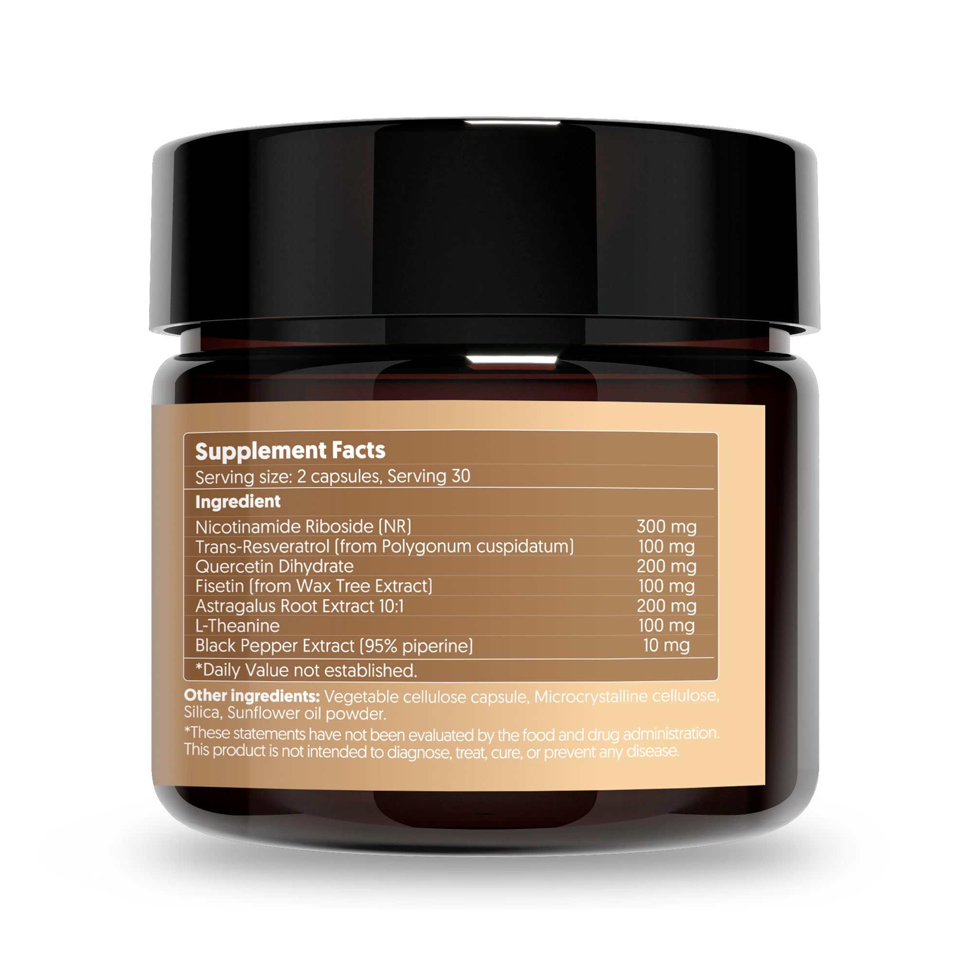 Herbana NAD+ Support Complex spill-free cap design supports easy daily use.