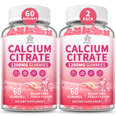 Herbance Calcium Citrate Gummies bottle front for high-absorption daily support