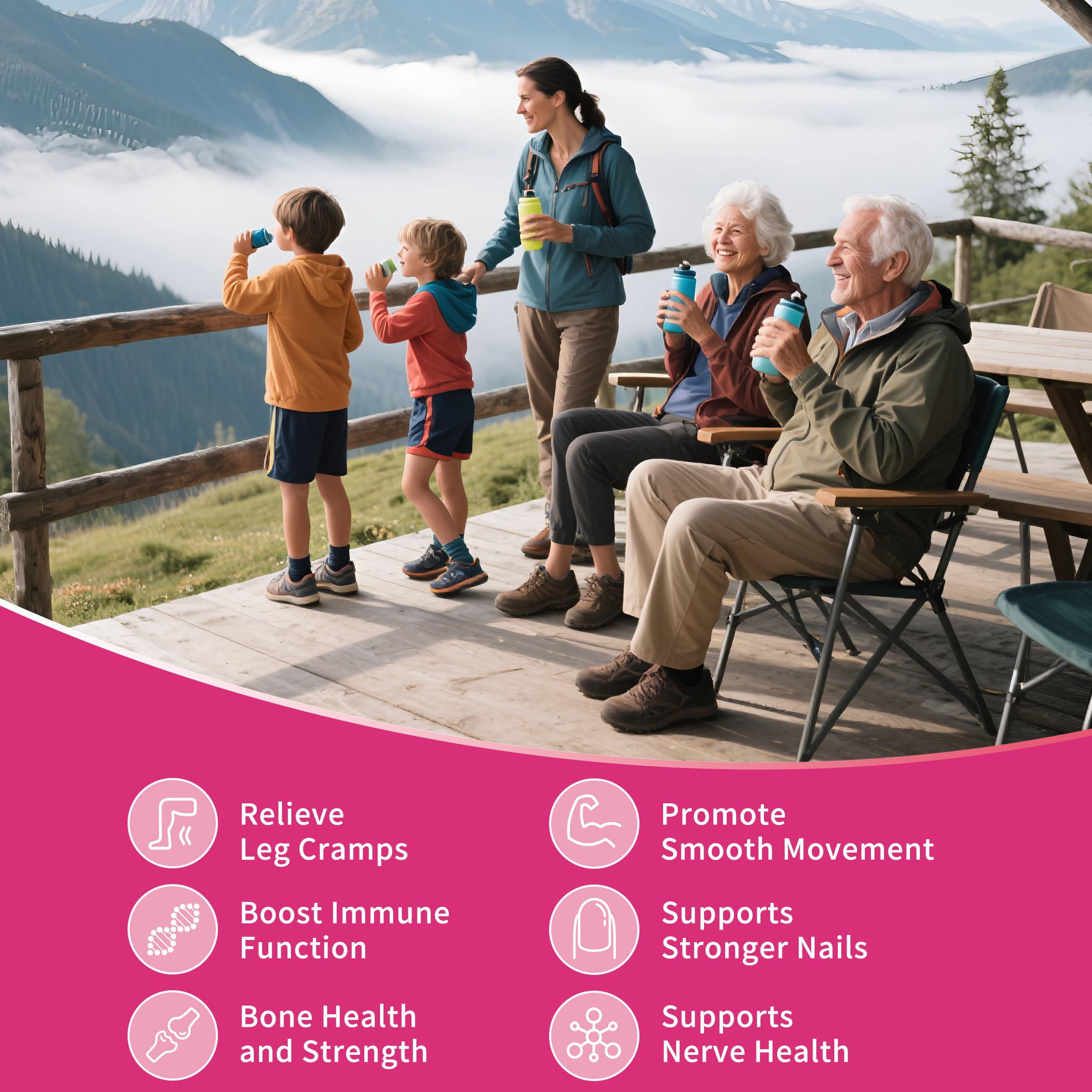 Herbance 3-pack calcium gummies on display signals budget-friendly bone support.