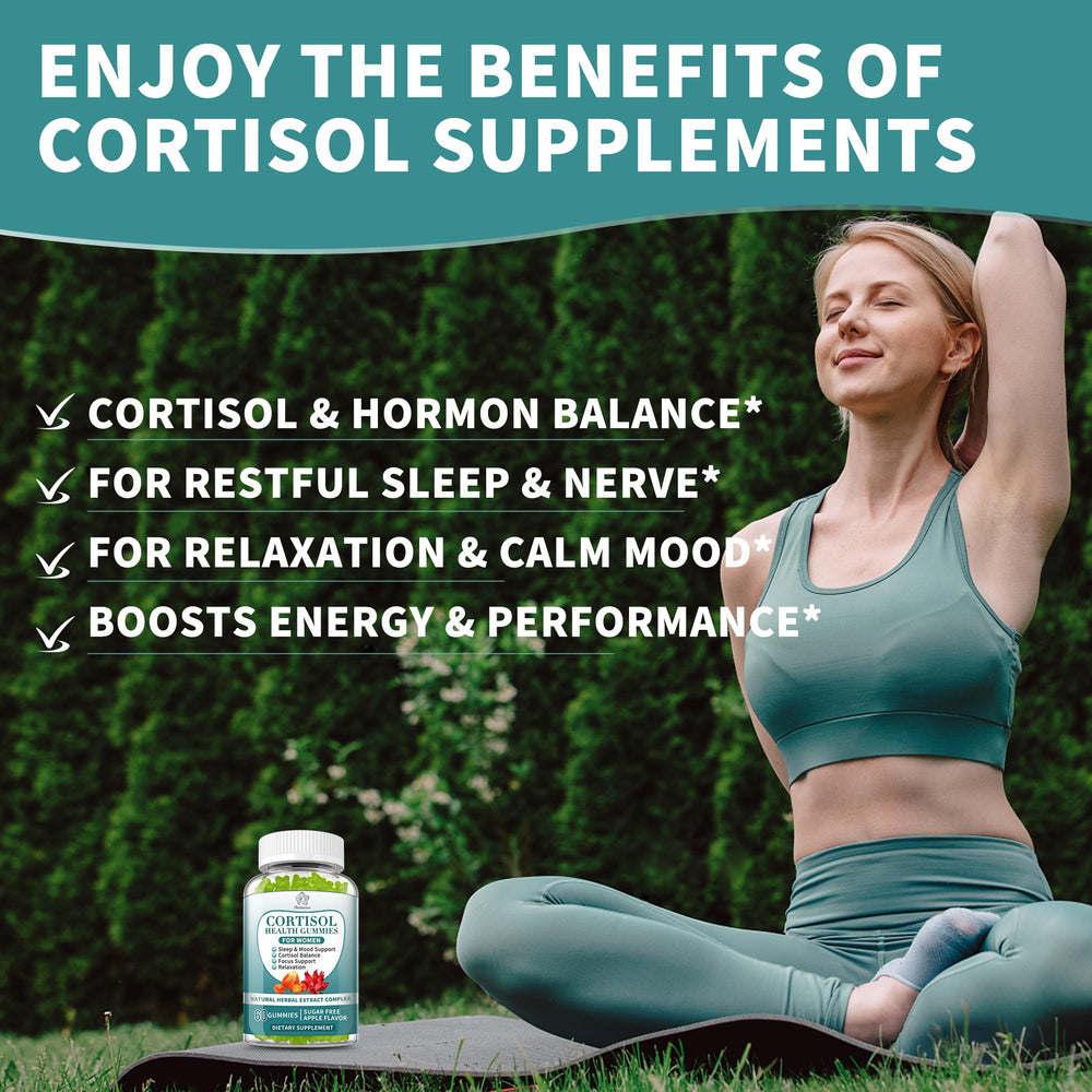 Herbance Cortisol Gummies with ashwagandha and rhodiola ingredients for calmer days.