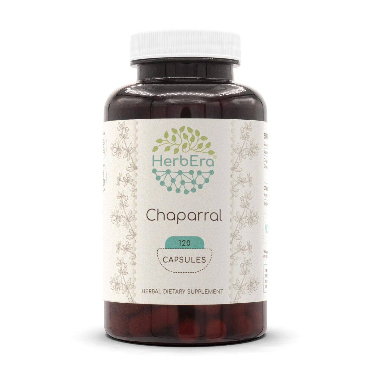 HerbEra Chaparral bottle front signaling premium quality for daily wellness.