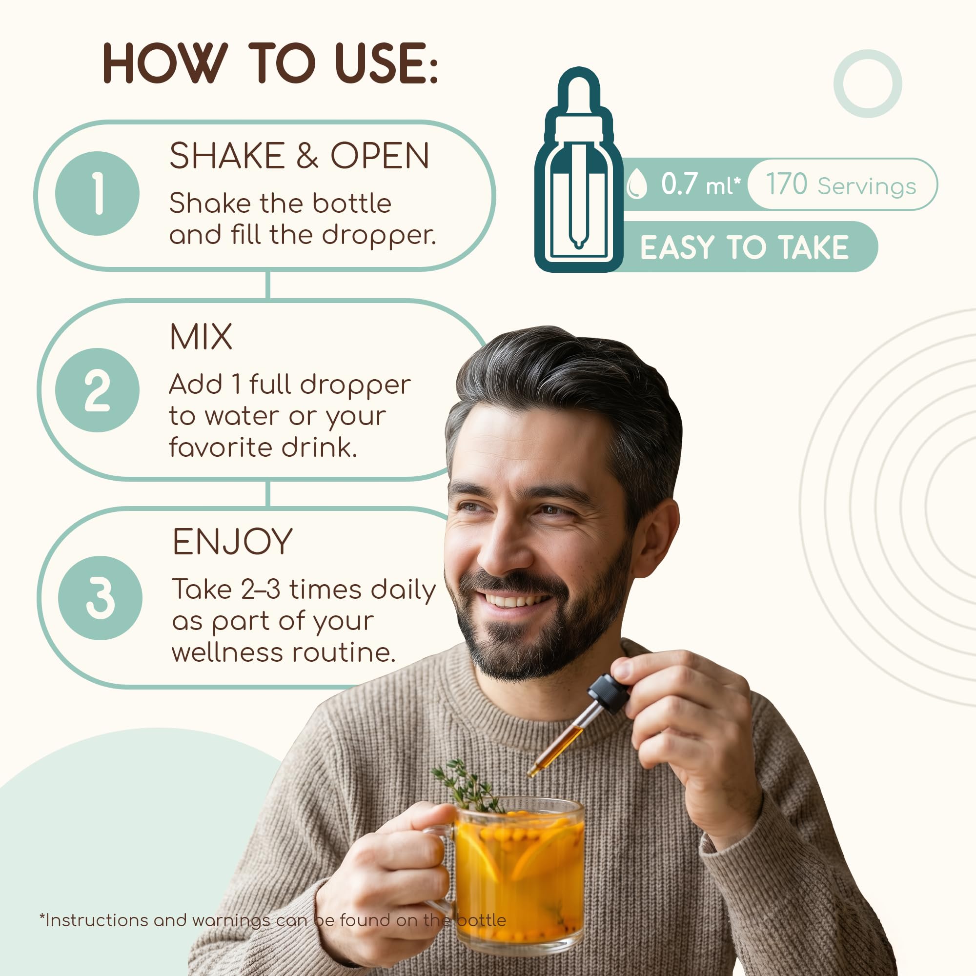 HerbEra dropper closeup suggests precise, easy dosing for daily use.
