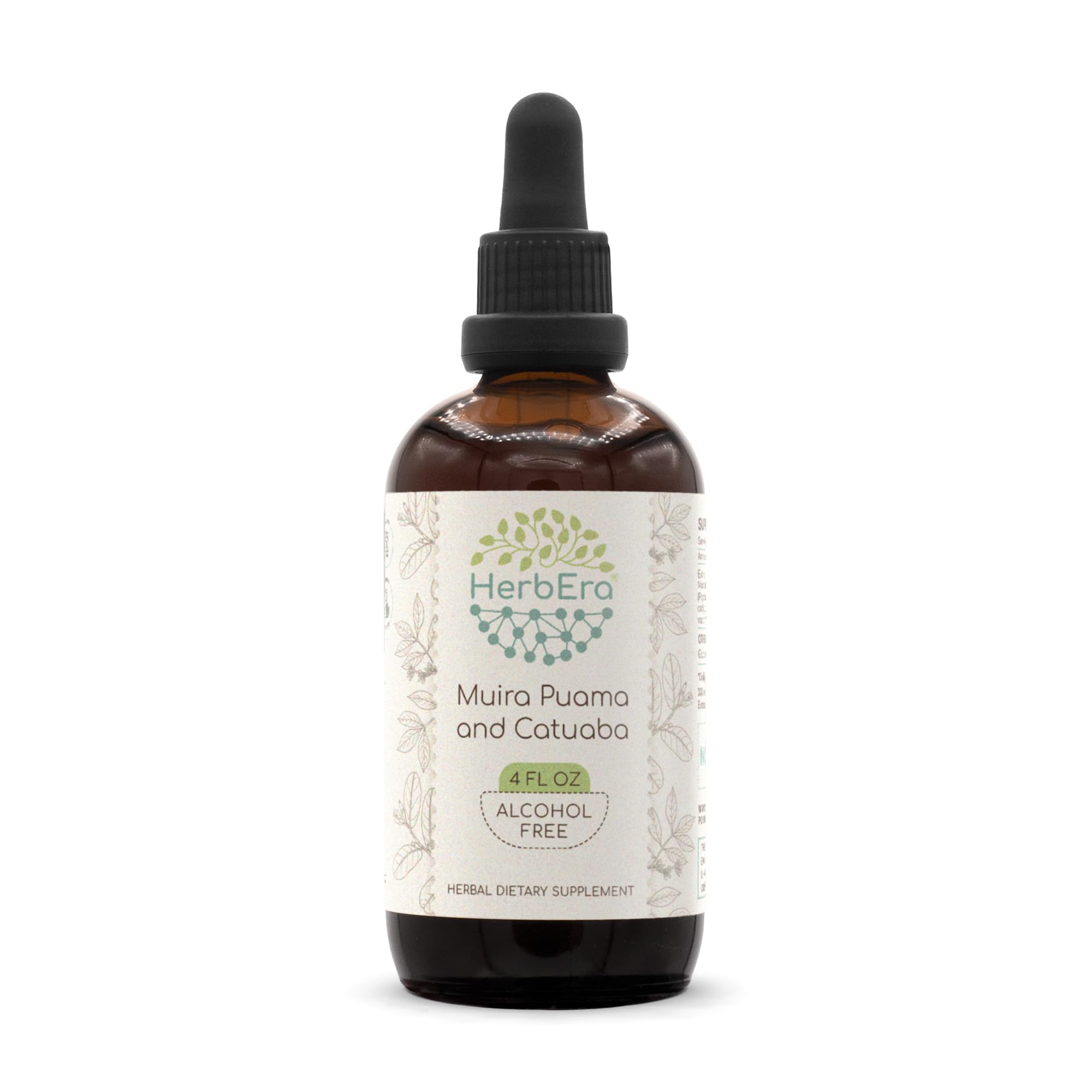 HerbEra Muira Puama and Catuaba tincture bottle ready for daily wellness rituals