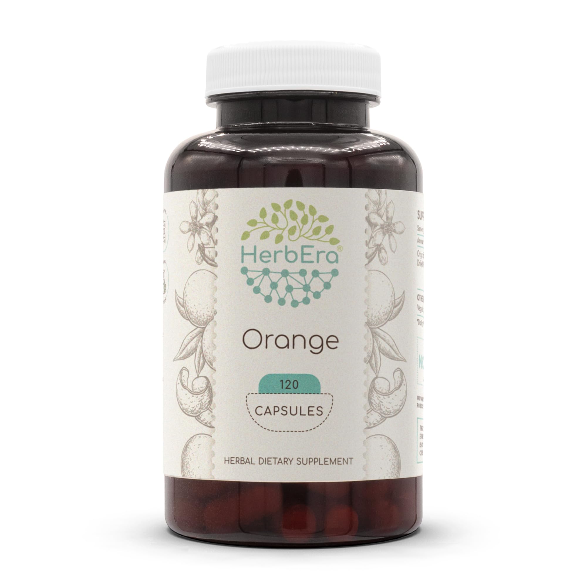 HerbEra Orange 120 capsules bottle for daily wellness routine.