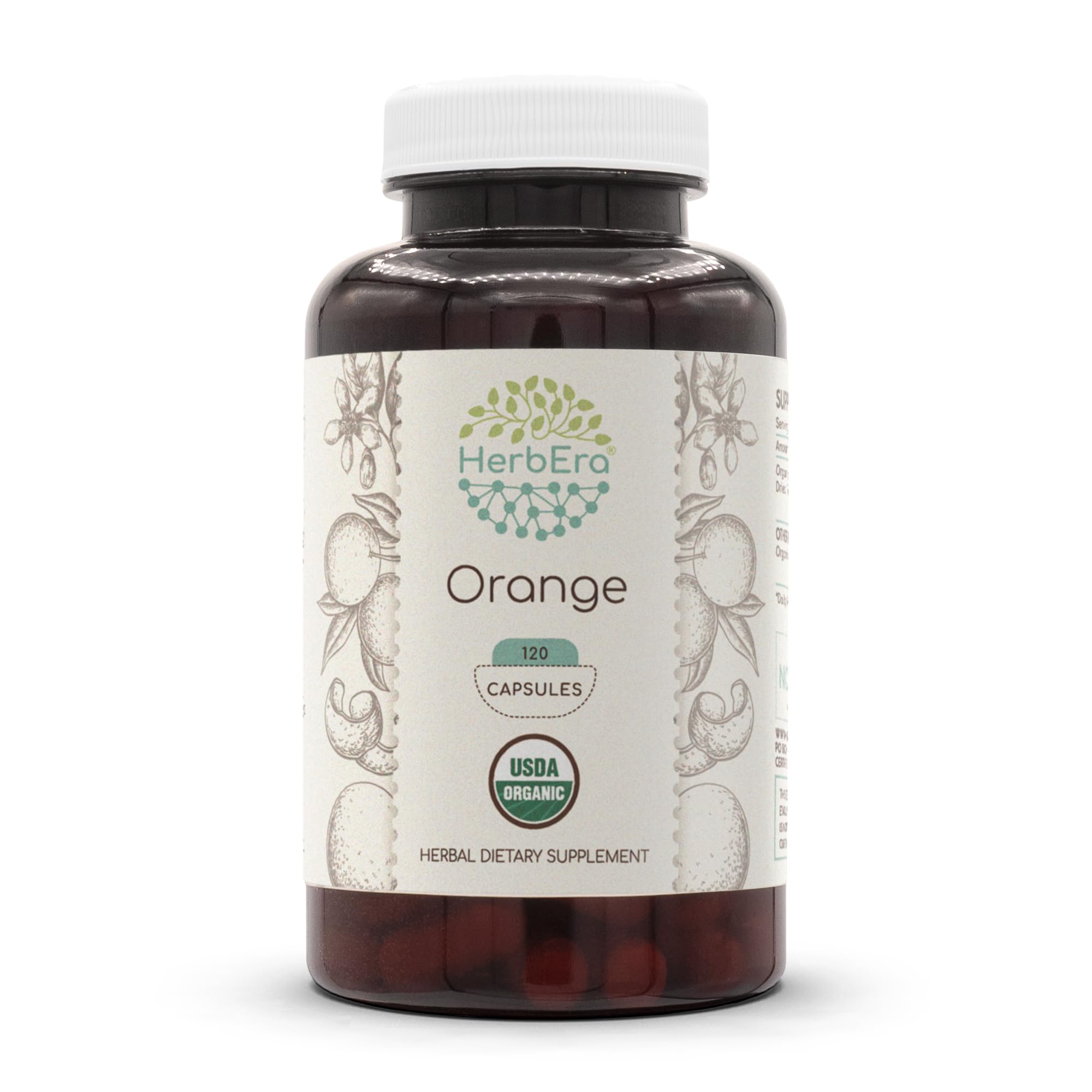 HerbEra Orange USDA Organic bottle showing premium natural daily wellness option