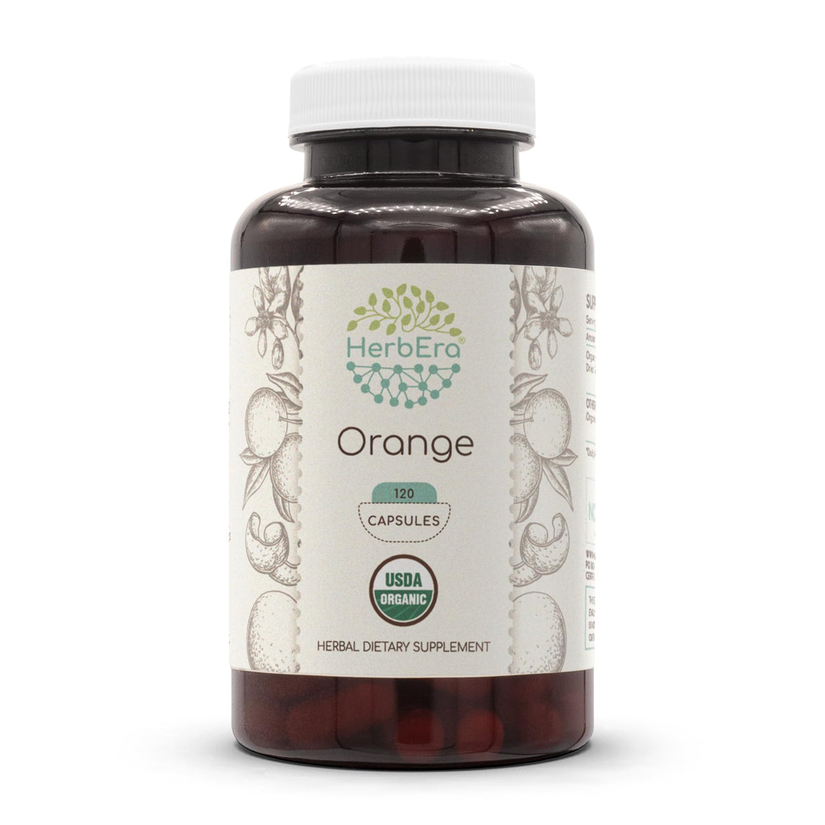 HerbEra Orange USDA Organic bottle showing premium natural daily wellness option