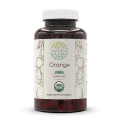 HerbEra Orange USDA Organic bottle showing premium natural daily wellness option