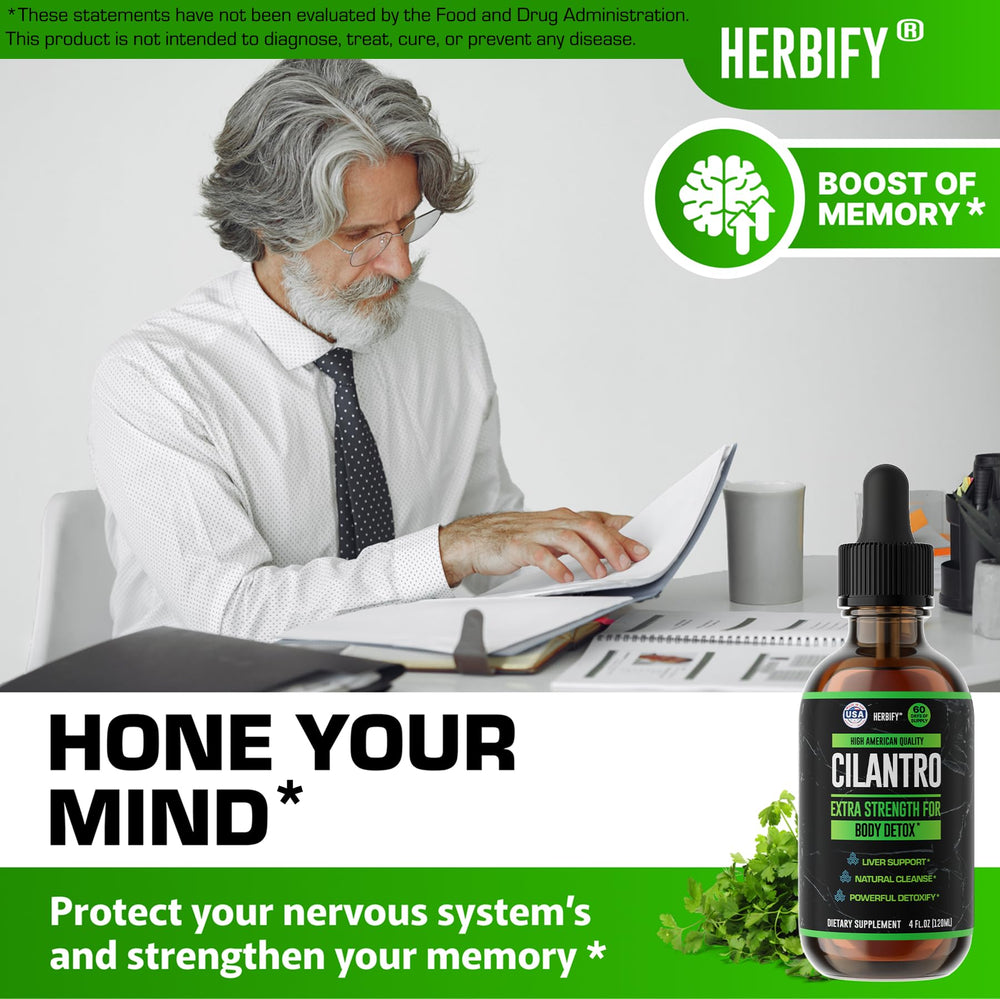 HERBIFY Cilantro Tincture being poured for daily ritual.