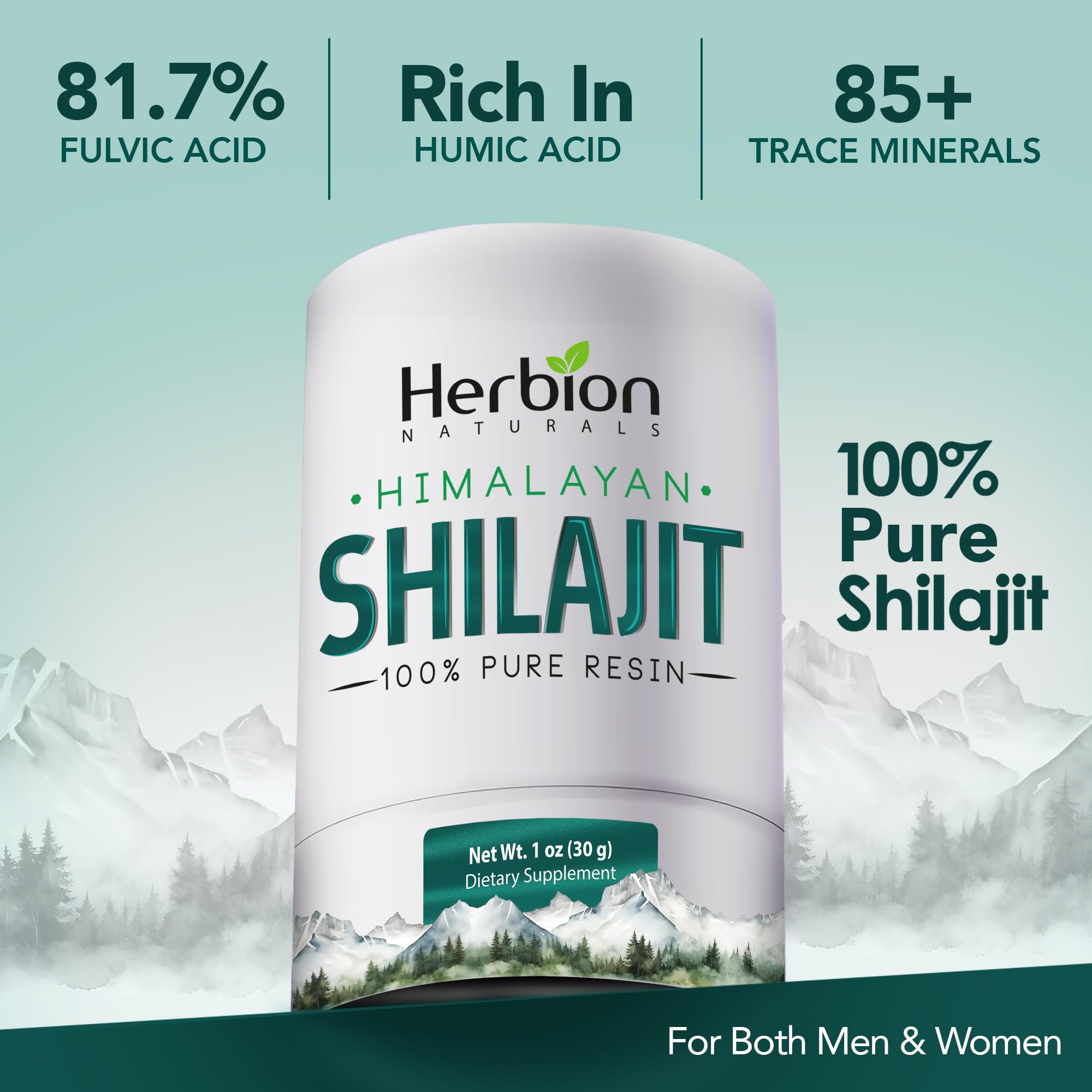HERBION Shilajit resin dose spoon for precise daily servings.