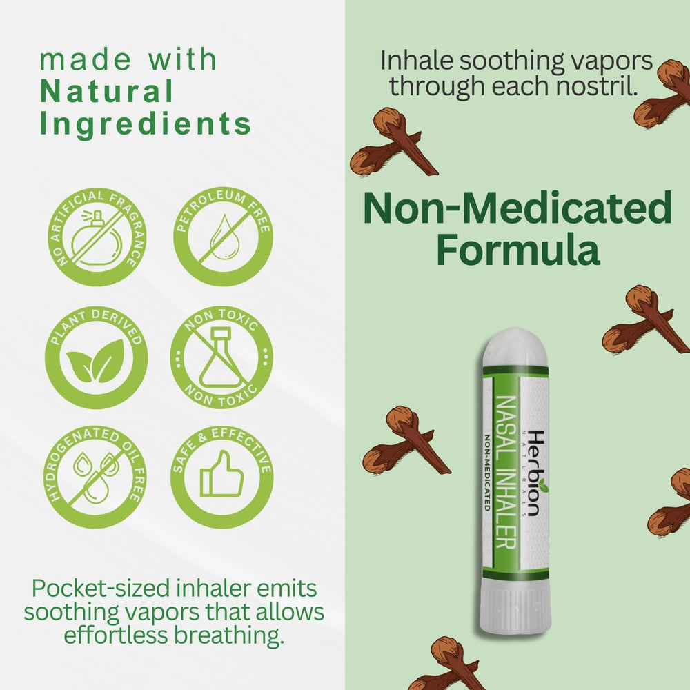 Herbion Naturals Nasal Inhaler suitable for family use