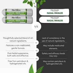 Herbion Naturals Nasal Inhaler safe for adults and teens.