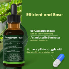 Amber bottle label highlights natural herbal blend for kidney health