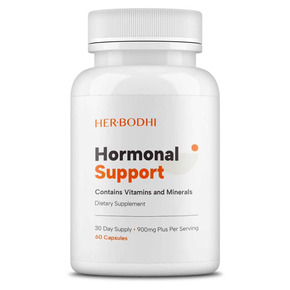 Her Bodhi Hormonal Support bottle front view for daily balance
