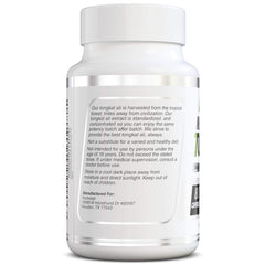 Herbolab Tongkat Ali label highlights standardized extract and third‑party testing.