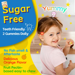 Herbovella algae omega-3 kids gummies serving setup demonstrates easy daily routine