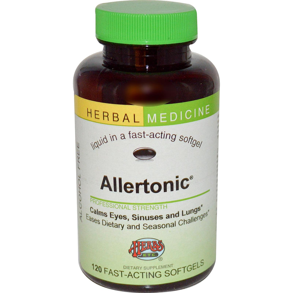 Herbs Etc. Allertonic bottle cap image highlighting herbal seasonal breathing support