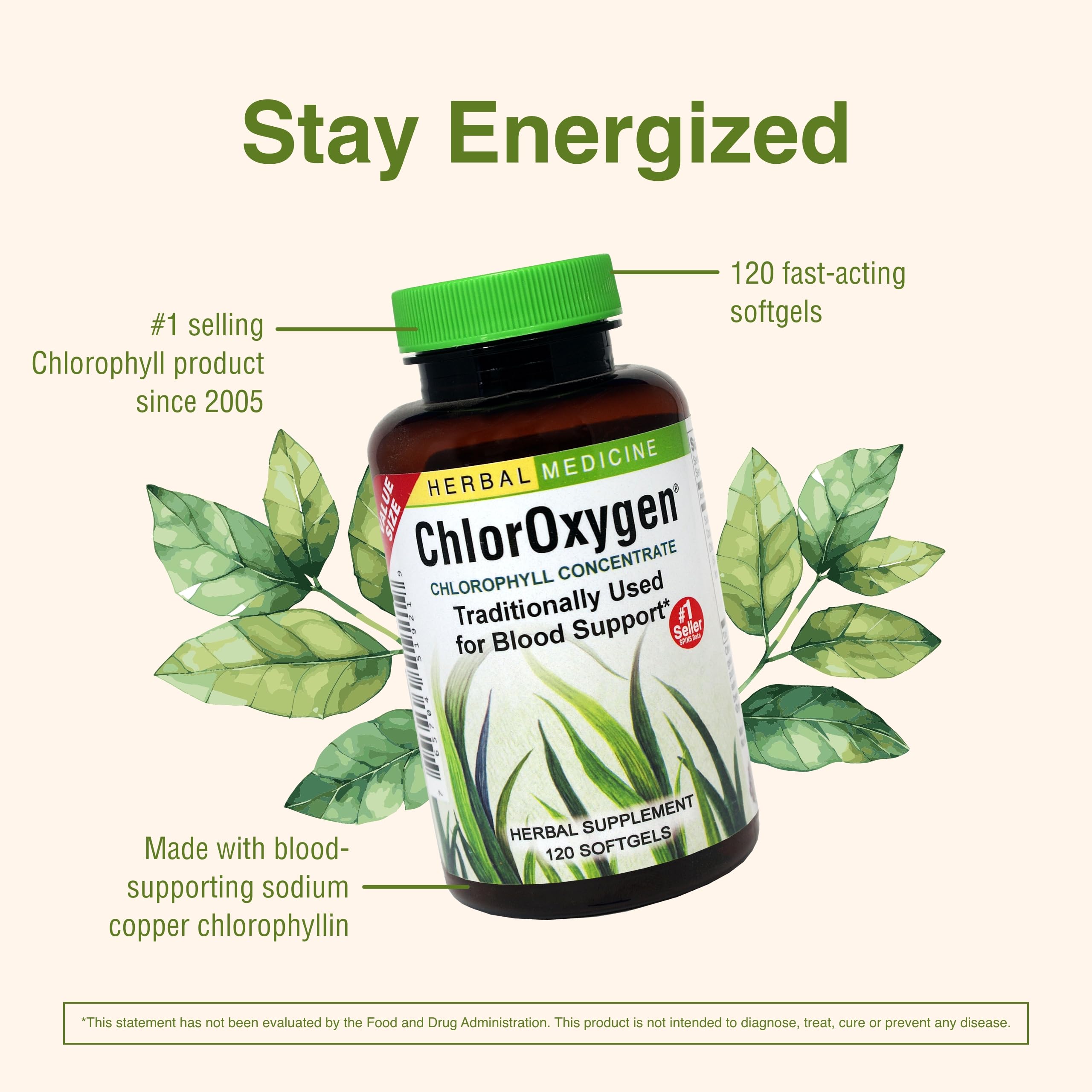 Herbs Etc. ChlorOxygen daily-use visual suggests simple routine integration