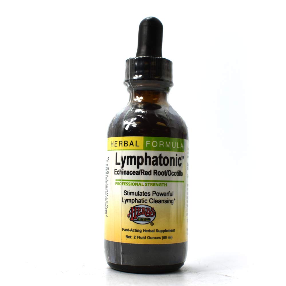 Herbs, Etc. Lymphatonic bottle with drops for lymph support and immune balance.