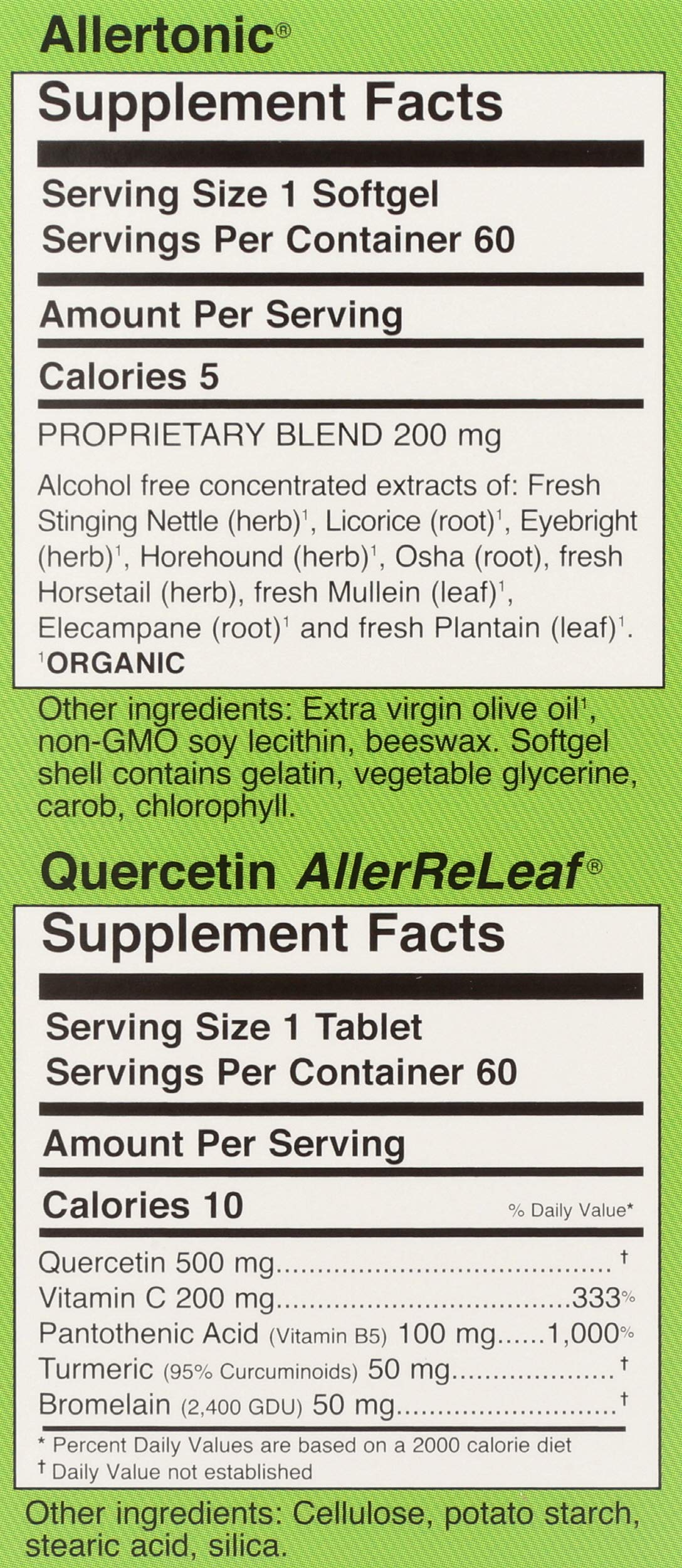 Herbs Etc. nettle-eyebright-mullein blend capsules.