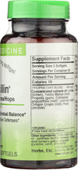 Herbs Etc. Phytocillin bottle beside glass of water for convenient immune-support