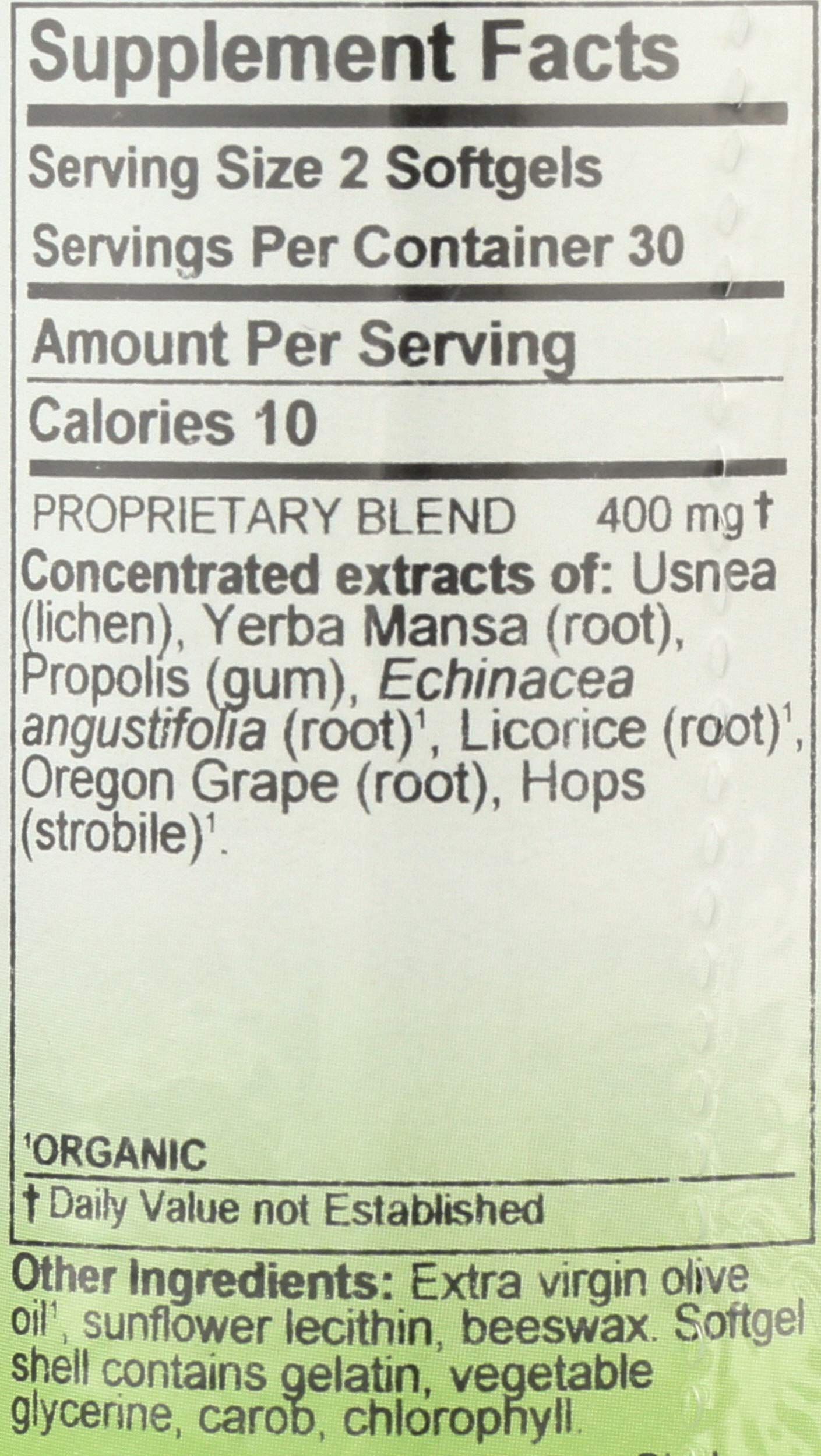 Herbs Etc. Phytocillin softgels being poured for easy daily routine