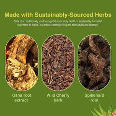 Packaging for Herbs Etc. Rocky Mountain Throat Syrup shows value
