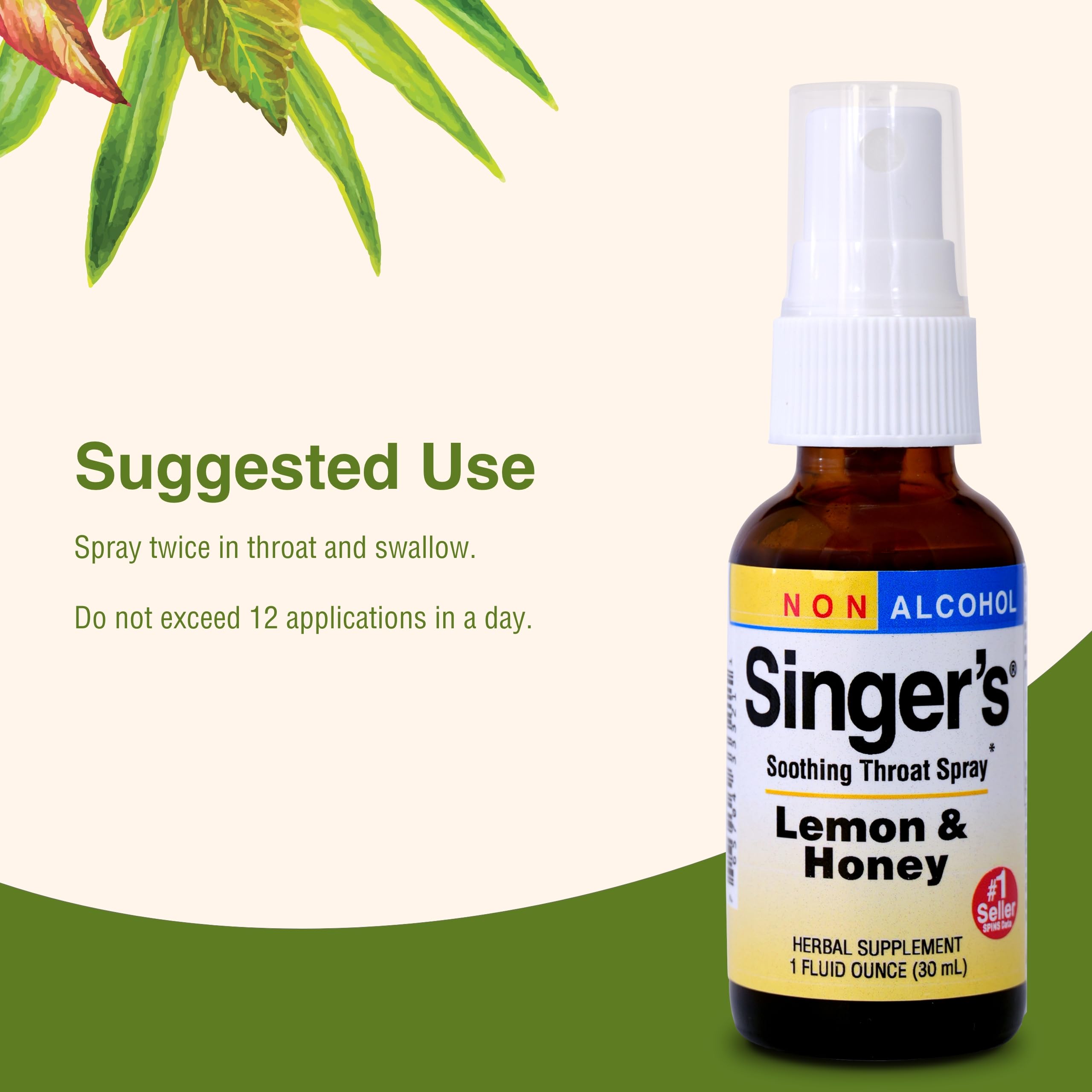 Two-pack Herbs Etc. Singer's Saving Grace display.