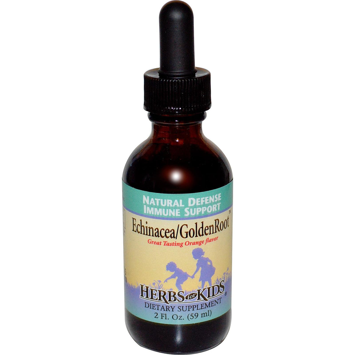 Herbs For Kids Echinacea GoldenRoot Orange bottle with kid-friendly immune support