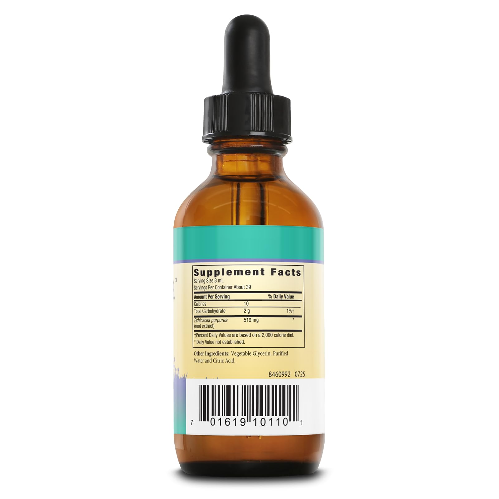 Herbs For Kids Sweet Echinacea dropper bottle, alcohol-free and kid-friendly.
