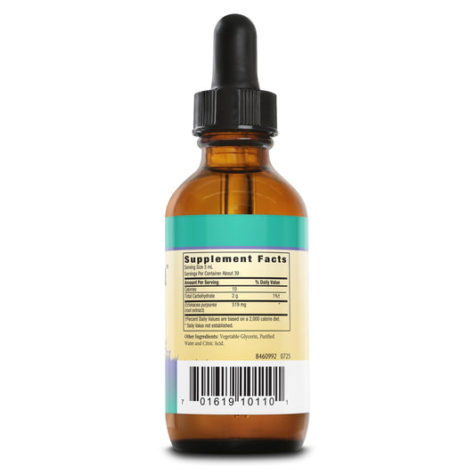 Herbs For Kids Sweet Echinacea dropper bottle, alcohol-free and kid-friendly.
