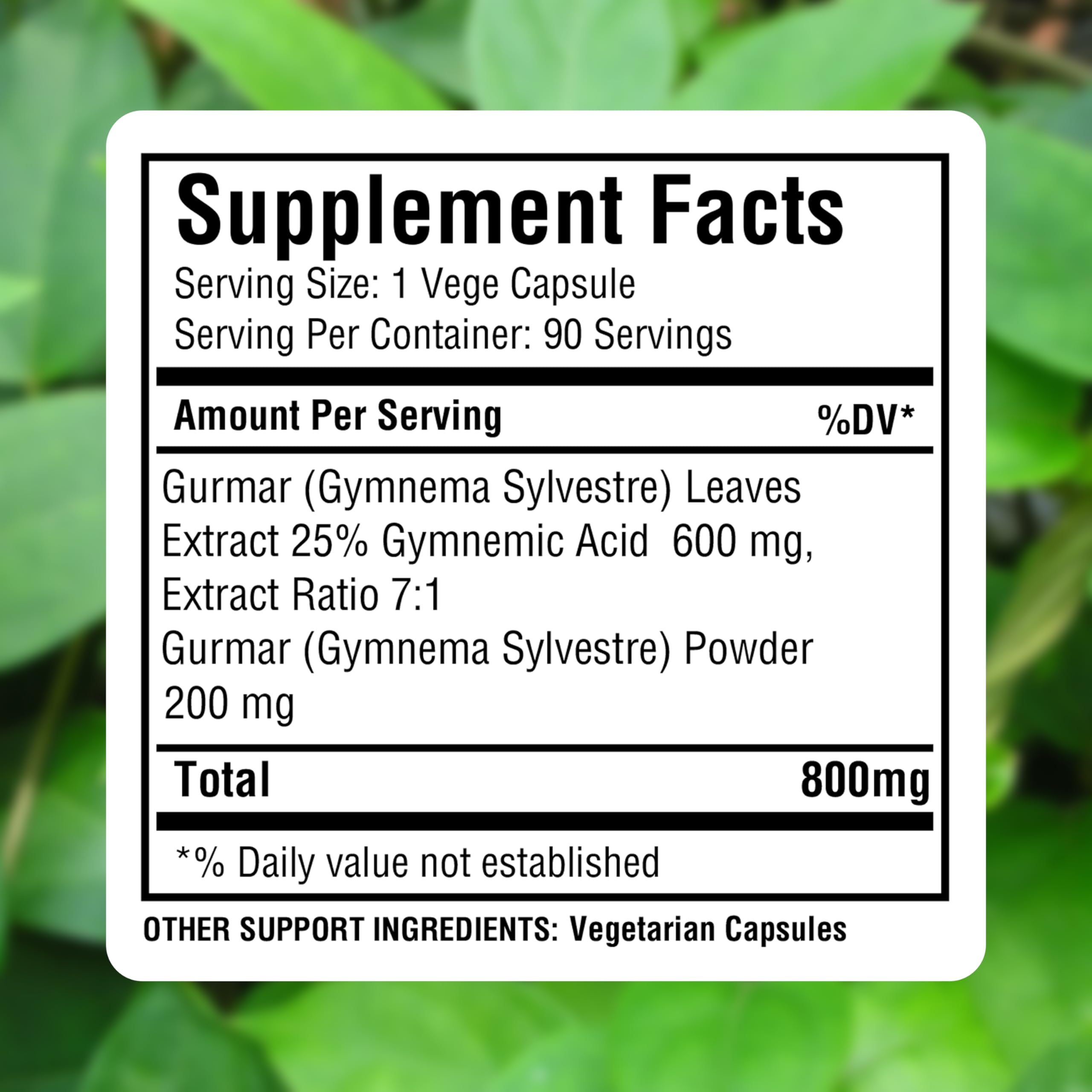 Vegan capsule bottle with clean label and allergen-free claim.