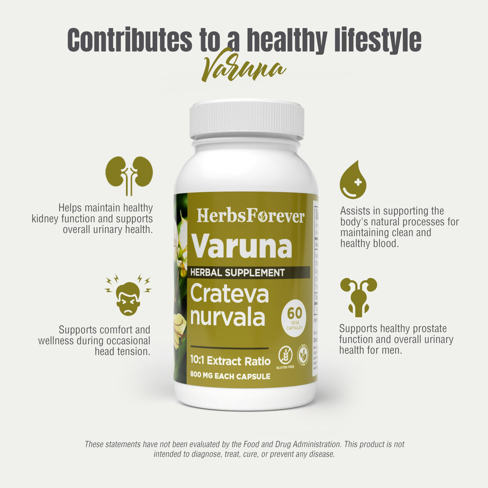 Bottle highlights gluten-free statement on Varuna Nurvala packaging.